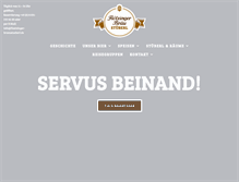 Tablet Screenshot of floetzinger-braeustueberl.de
